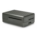 Oem Case for Raspberry Pi 4B - with cutouts - aluminum - graphite Oem Case for Raspberry Pi 4B - with cutouts - aluminum - graphite