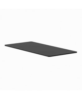 Mouse Table top, black, 160x75x1.8 cm, laminated chipboard, Powerton