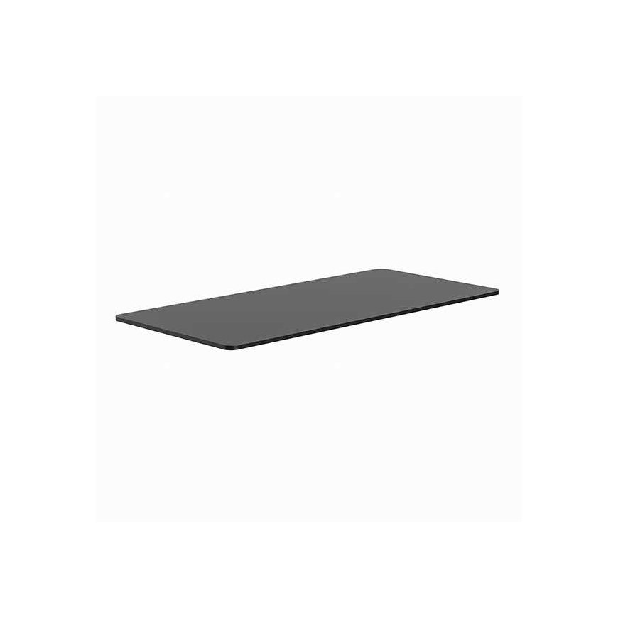 Mouse Table top, black, 160x75x1.8 cm, laminated chipboard, Powerton – 2