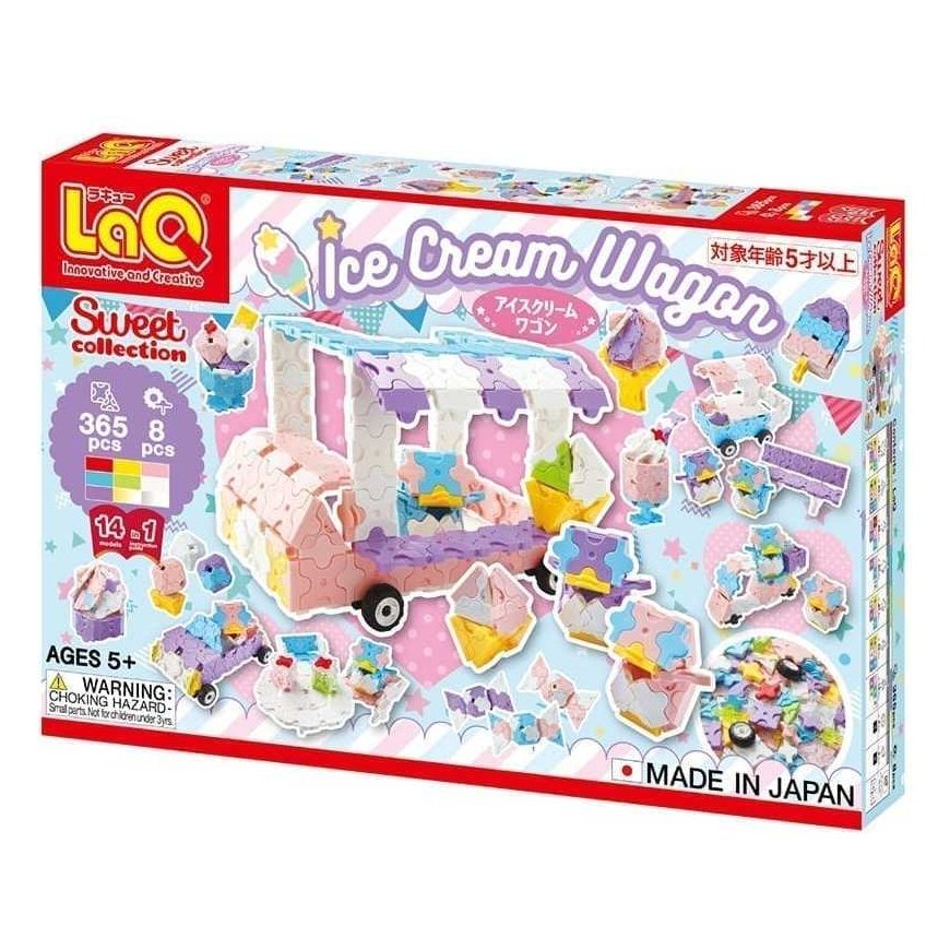 LaQ Sweet Collection Ice Cream Wagon Construction Set