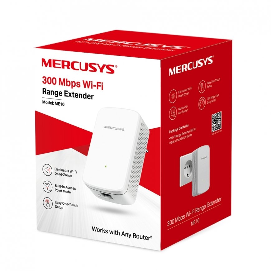 Mercusys 300 Mbps Wi-Fi Range Extender – 5