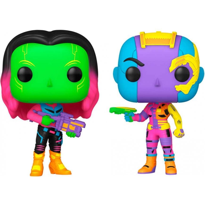 Funko POP pack 2 figures Marvel Guardians of the Galaxy Gamora & Nebula Exclusive