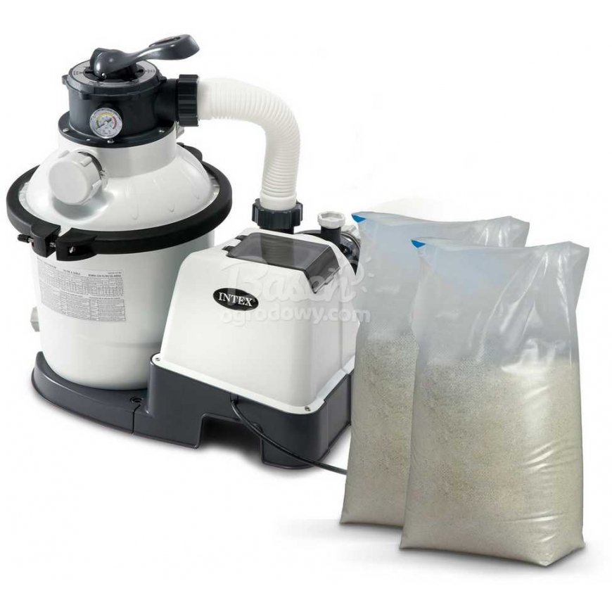 Smėlio filtro siurblys 12000 l/h INTEX 26652 + 50 kg smėlio