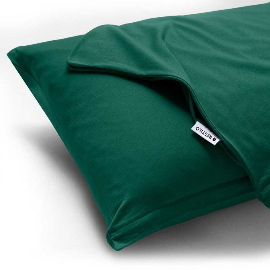 Meripihka Koristeellinen tyynyliina AMBER väri pullonvihreä tyyli klassinen materiaali - tekstiilijersey 40x200 DecoKing – 5