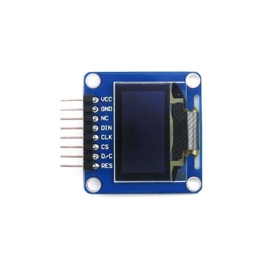 Two-color graphic OLED display 0.96" (A) 128x64px SPI/I2C, angled connectors, Waveshare 9085 – 3