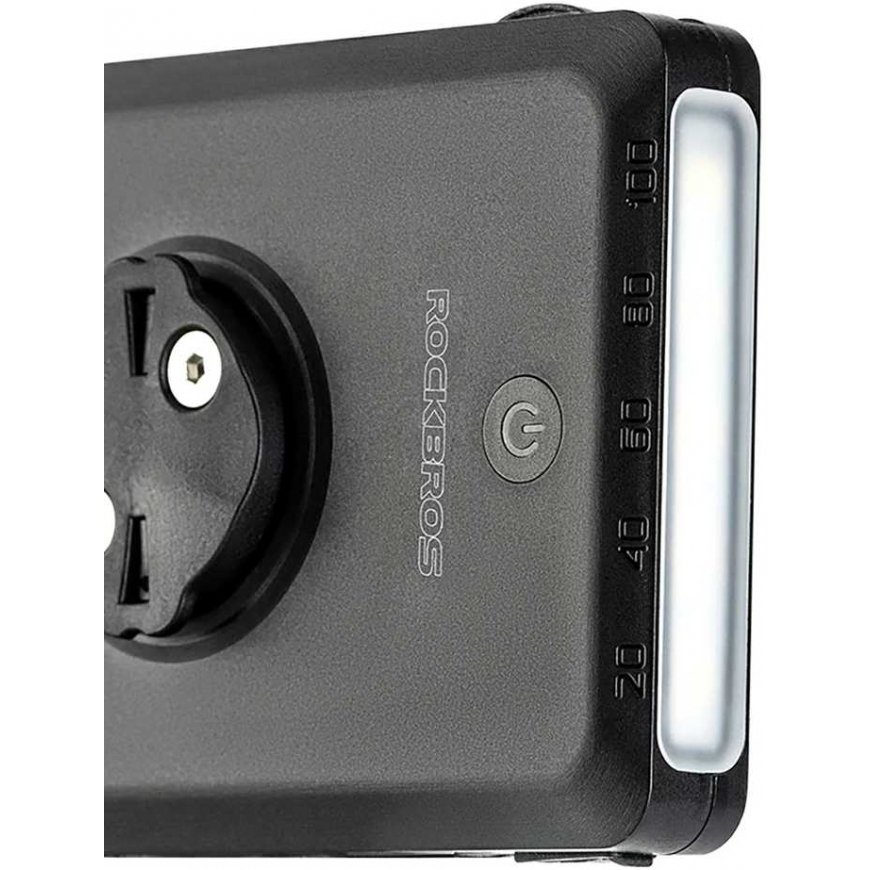 Rockbros 2in1 Front Bike Light 150lm for Meter with Power Bank 5000mAh IPX6 - Black – 2