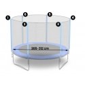 Outdoor trampoline net 312cm 10ft Neo-Sport
