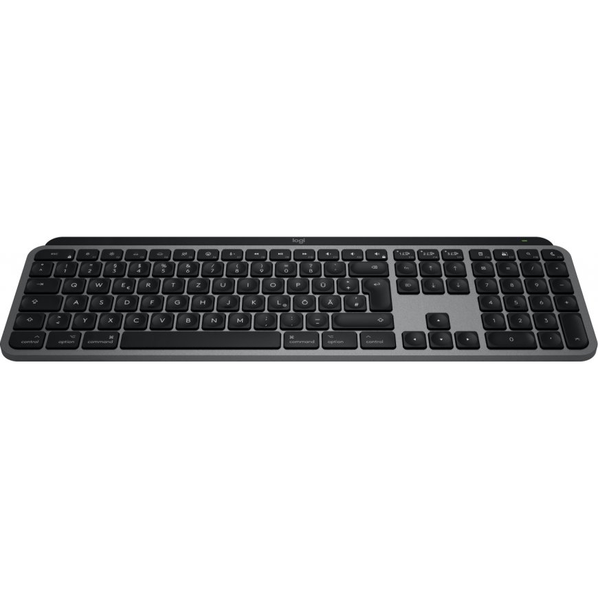Logitech MX Keys S for Mac клавиатура Офисная РЧ беспроводной + Bluetooth QWERTZ Немецкий Алюминий, – 2