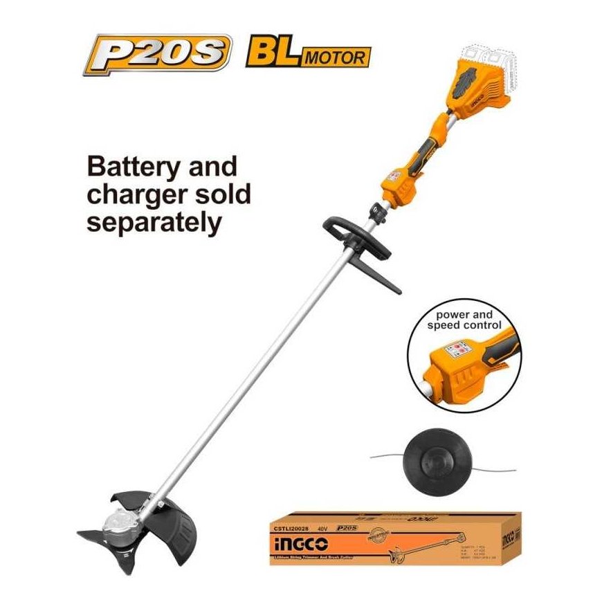 Ingco CSTLI20028 akumuliatorinė vejapjovė without battery and charger – 2