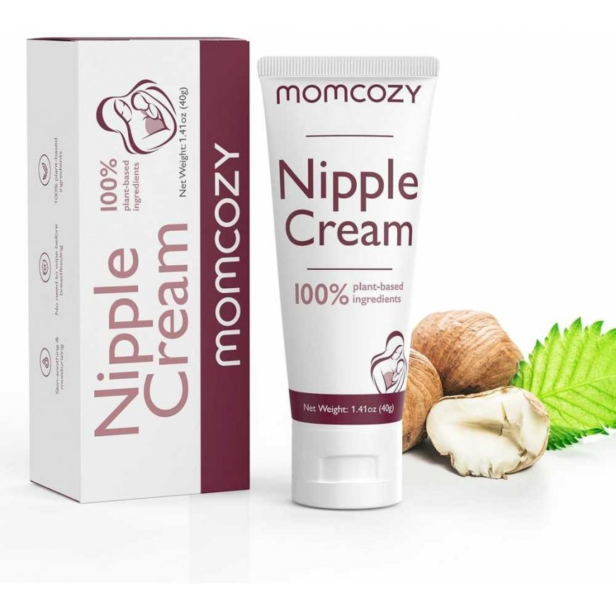 MOMCOZY 100% NATURAL, VEGAN, LANOLIN-FREE, NIPPLE CREAM