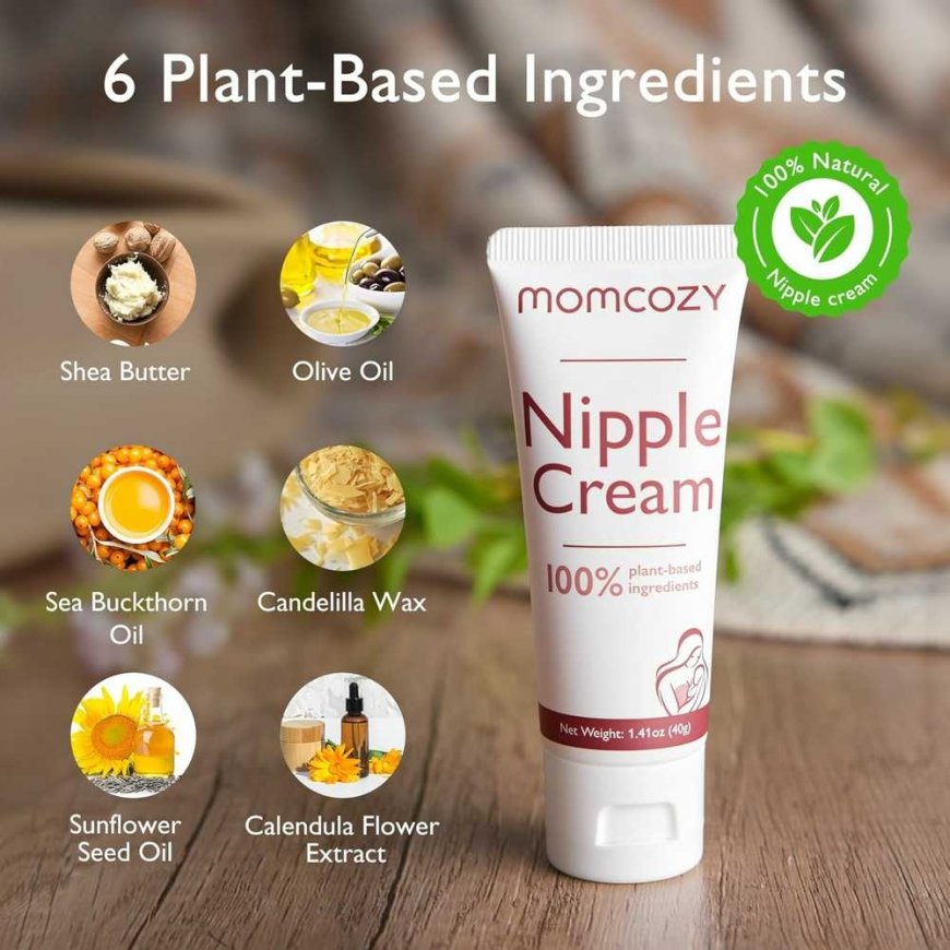 MOMCOZY 100% NATURAL, VEGAN, LANOLIN-FREE, NIPPLE CREAM – 3