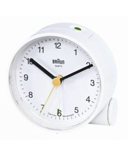 Braun BNC 001 Кварцевый будильник Белый