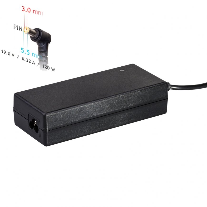 Akyga AK-ND-56 toiteadapter ja vaheldi Hoonesisene 120 W Must – 2