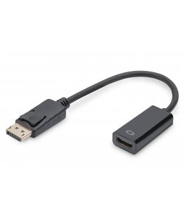 Digitus DB-340400-001-S videokaapeli-adapteri 0,15 m DisplayPort HDMI-tyyppi A (vakio) musta