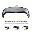 Fellowes Smart Suites 53,3 cm (21") Stalas Juoda Fellowes Smart Suites 53,3 cm (21") Stalas Juoda