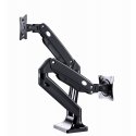Gembird MA-DA2-03 monitoriaus laikiklis arba stovas 88,9 cm (35") Stalas Juoda