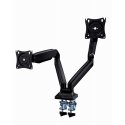 Gembird MA-DA2-03 monitora stiprinājums un statīvs 88,9 cm (35") Galds Melns