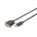 Digitus DB-340301-020-S vaizdo kabelio adapteris 2 m DisplayPort DVI-D Juoda Digitus DB-340301-020-S vaizdo kabelio adapteris 2 m DisplayPort DVI-D Juoda