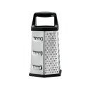 Resto Kitchenware 95413 manual grater/spiralizer Box grater Black, Stainless steel
