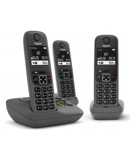 Gigaset AE690A Analog/DECT telephone Caller ID Anthracite