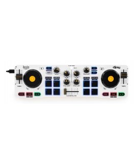 Hercules 4780921 DJ kontroller 2 kanalid Must, Valge, Kollane