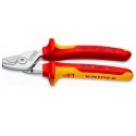 Knipex 95 16 160 virtakaapelileikkuri ja puristin Punainen, Ruostumaton teräs, Keltainen Virtakaapel
