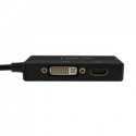 LogiLink CV0109 video cable adapter 0.15 m DisplayPort VGA + HDMI + DVI Black