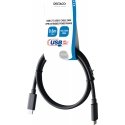 Deltaco USBC-4008-LSZH USB cable USB 3.2 Gen 2 (3.1 Gen 2) 0.8 m Black Deltaco USBC-4008-LSZH USB cable USB 3.2 Gen 2 (3.1 Gen 2) 0.8 m Black