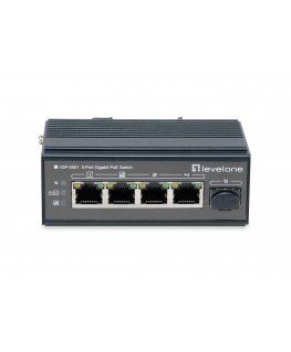 LevelOne 5-Port Gigabit Industrial Switch, DIN-Rail, -30°C to 65°C