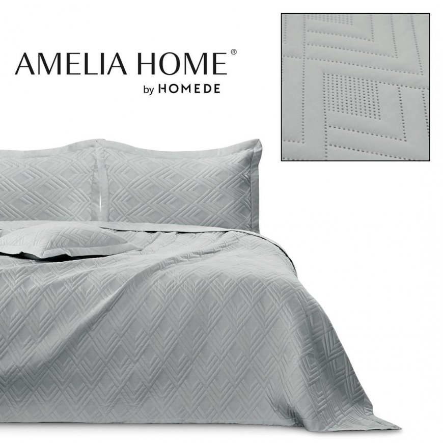 Bedspread OPHELIA gray material type - textile microfiber 200x220 AmeliaHome – 2