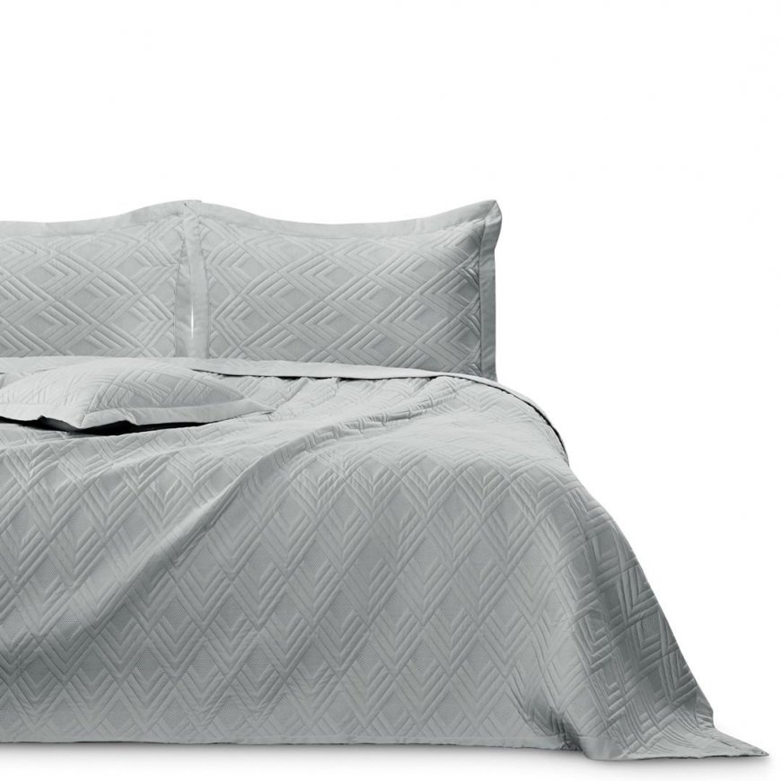 Bedspread OPHELIA gray material type - textile microfiber 200x220 AmeliaHome – 4