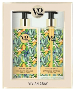 Sparkling Orange Cream Soap & Hand Lotion Set - Kosmetická sada