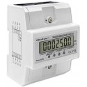 Qoltec Trójfazowy electronic licznik | miernik zużycia energii na szynę DIN | 400V | 100A | LCD | 4P Qoltec Trójfazowy electronic licznik | miernik zużycia energii na szynę DIN | 400V | 100A | LCD | 4P