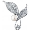 Jwl Luxury Pearls Ryški perlinė sagė su kristalais 2in1 Bilietai JL0818 Jwl Luxury Pearls Ryški perlinė sagė su kristalais 2in1 Bilietai JL0818