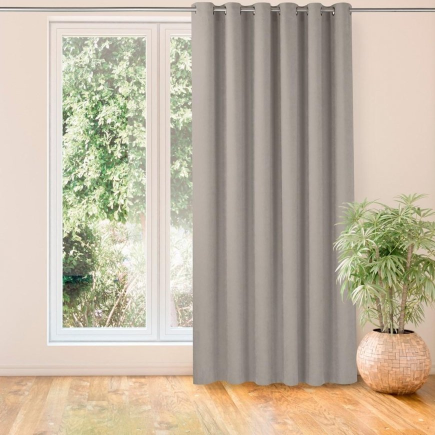 Homede Už lango CHENILLE EYELETS S CAPPUCCINO 140x300 – 2