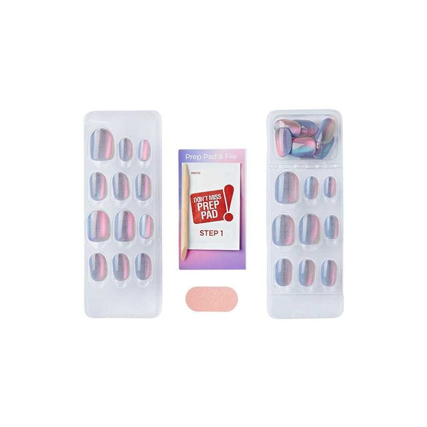 KISS Lipnūs nagai imPRESS Color FX (pakeltos) 30 vnt. – 2