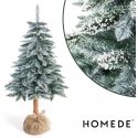 Artificial Christmas tree pine on a stump pearl PEARL color bottle green HOMEDE Artificial Christmas tree pine on a stump pearl PEARL color bottle green HOMEDE