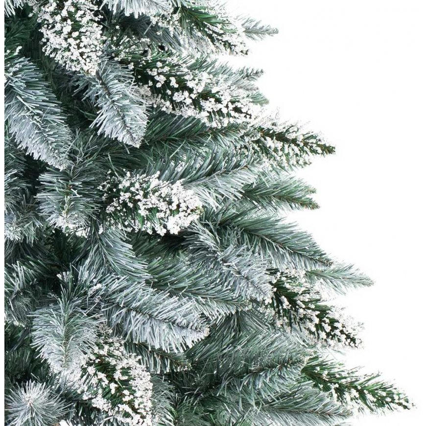Artificial Christmas tree pine on a stump pearl PEARL color bottle green HOMEDE – 3