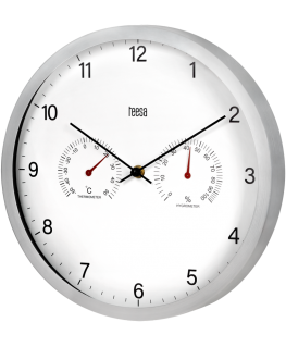 Teesa Wall clock 30 cm with thermometer and hydrometer