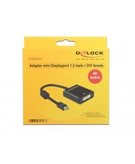 DeLOCK 62603 video cable adapter 0.2 m Mini DisplayPort DVI-I Black