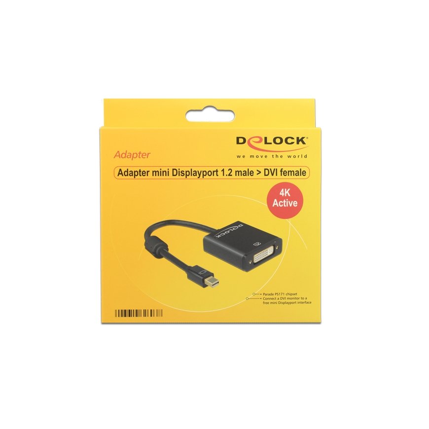 DeLOCK 62603 видео кабель адаптер 0,2 m Mini DisplayPort DVI-I Черный