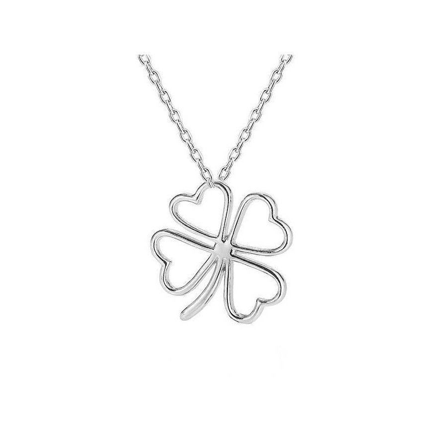 Beneto Silver pendant with four-leaf clover AGS780 / 47