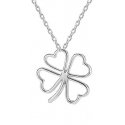 Beneto Silver pendant with four-leaf clover AGS780 / 47