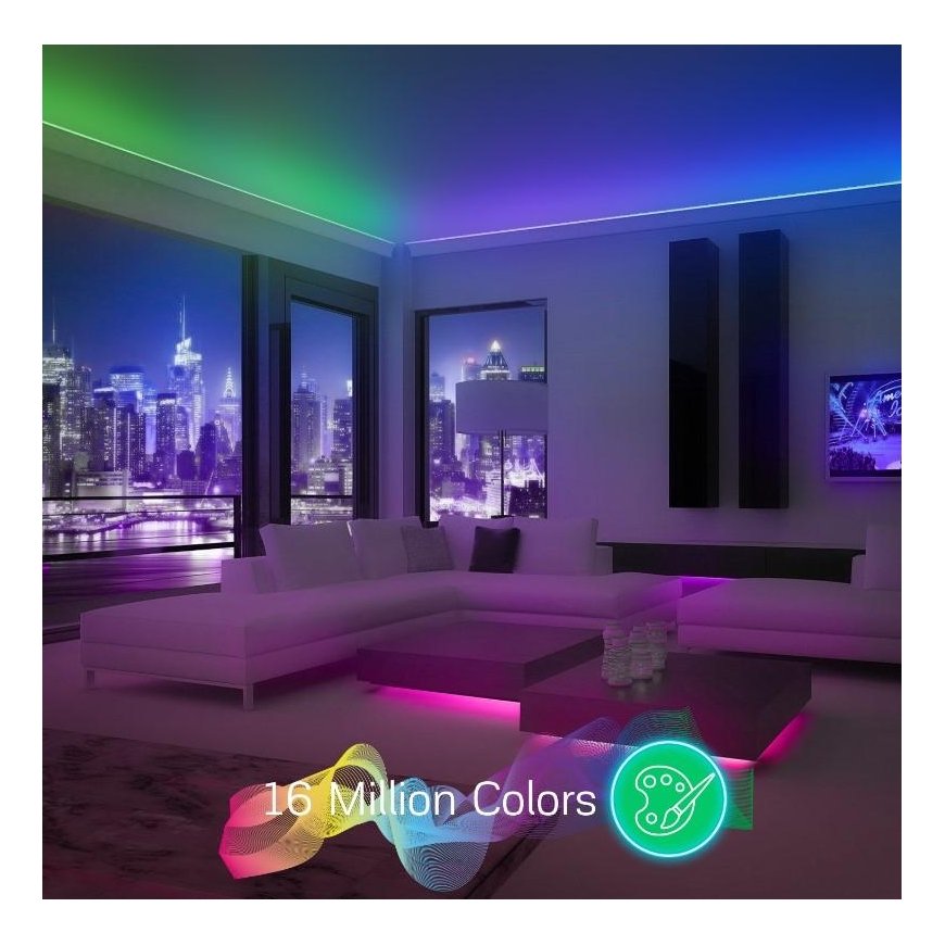 LED strip set with Bluetooth controller and power supply, RGB, 5m, 24W, TUYA / Smart Life, NOUS – 2