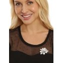 Jwl Luxury Pearls Graži sagė su perlu 2in1 Lotoso gėlė JL0697 Jwl Luxury Pearls Graži sagė su perlu 2in1 Lotoso gėlė JL0697