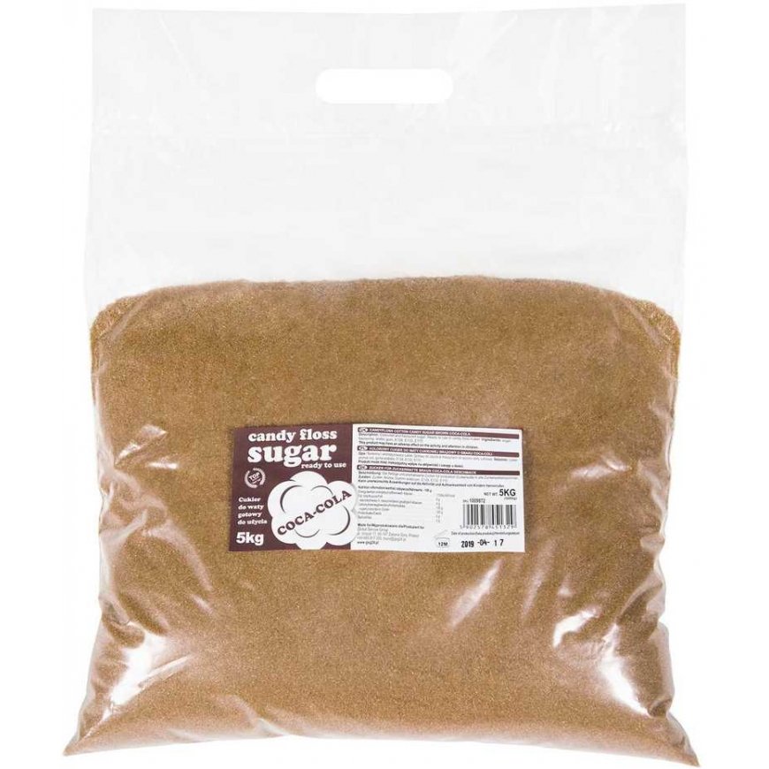 Gsg24 Spalvoto skonio rudas cukraus vatos cukrus su Coca-Cola skonio 5kg – 2