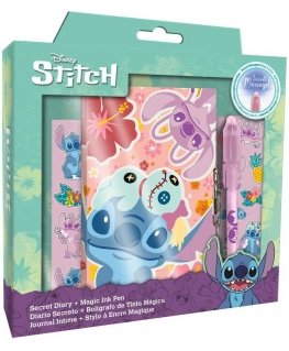 Lasten lisensointi Disney Stitch -päiväkirja + taikakynä