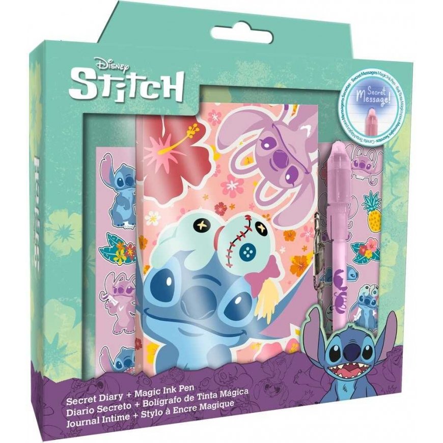 Kids Licensing Disney Stitch Diary + magic pen