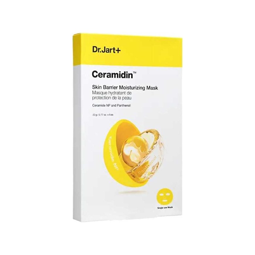 Dr Jart Ceramidin Skin Barrier Moisturizing Mask 5 x 22 g