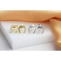 Brilio Silver Silver horseshoe earrings with zircons EA1061W Brilio Silver Silver horseshoe earrings with zircons EA1061W